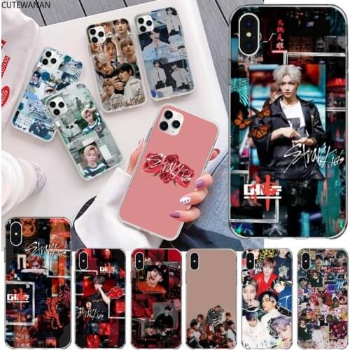 Stray Kids K Pop Phone Case for iphone 12 pro max mini 11 pro XS MAX 8 7 6 6S Plus X 5S SE 2020 XR cover