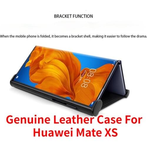 High Quality Plain Genuine Leather Back Case For Huawei Mate XS Case For Huawei MateXS Case For Mate XS 5G Case