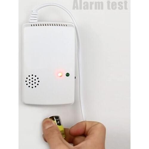 AC 220V 50HZ AT-300 Natural Gas Sensitive Detector Alarm Independent Gas LPG Detector Sensor Alarm Concentration 15% LEL