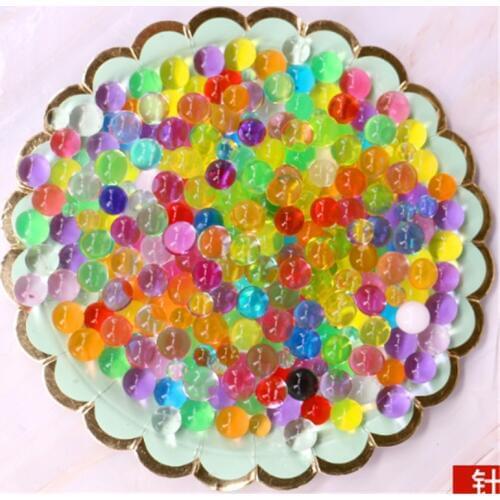 100 pcs Colorful Pearl Gel Ball Polymer Hydrogel Crystal Mud Soil Water Beads Grow Magic Jelly Wedding Home Party Decoration