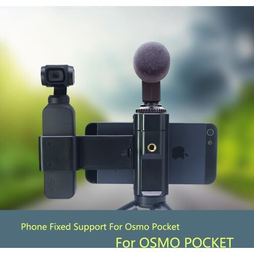 Mobile Phone Securing Clip Bracket Mount Desktop Tripod for DJI Osmo Pocket Phone Clip Holder Handheld Gimbal Camera Accessories