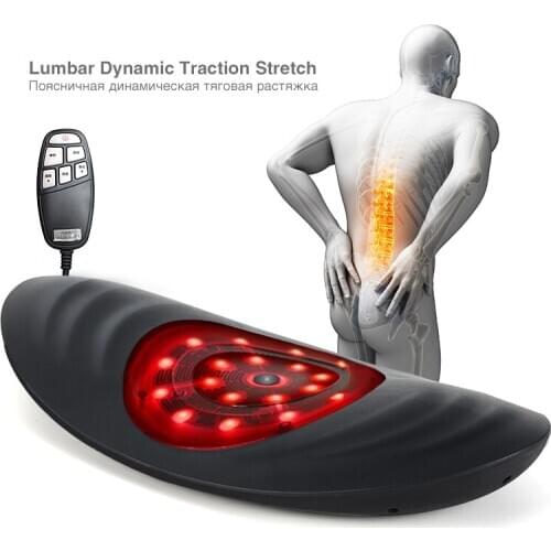 Infrared Electric Lumbar Traction Device Waist Back Massager Vibration Massage Lumbar Spine Support Waist Relieve Waist Fatigue