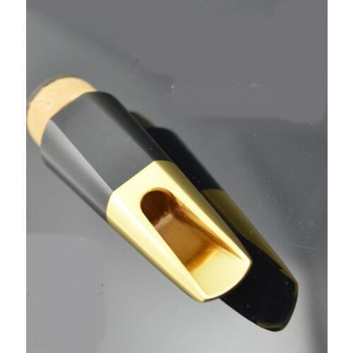 Clarinet instrument metal flute mouthpiece Clarinet metal pipe head 24 k gold plated brass