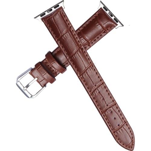 Leather Watch Strap for iWatch Series 6 5 4 3 2 1 Apple Watch Bands 42mm 44mm 38mm 40mm Replacement Bracelet Replacement