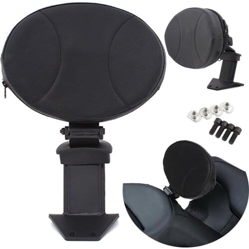 Motorcycle Accessories Plug In Driver Front Seat Backrest Pad Kit For 2018-2020 Honda Gold Wing GL1800 Black