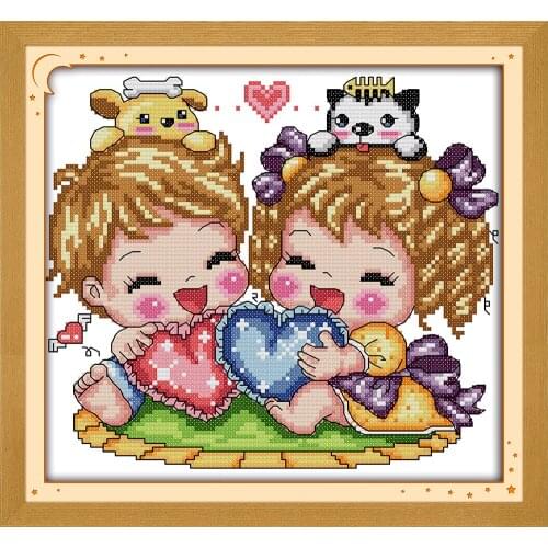 Innocence cross stitch kit cartoon 14ct 11ct print canvas stitching embroidery DIY handmade needlework plus