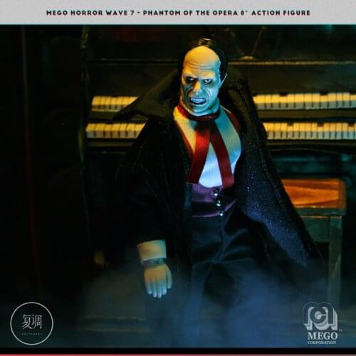 Original Mego Horror Phantom of the Opera Lon Chaney Sr PVC Figure Collectible Toy 18cm