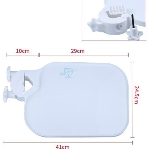 1Pc Dental Plastic Post Mounted Shelf Tray Table For Dentistry Chair Accessories