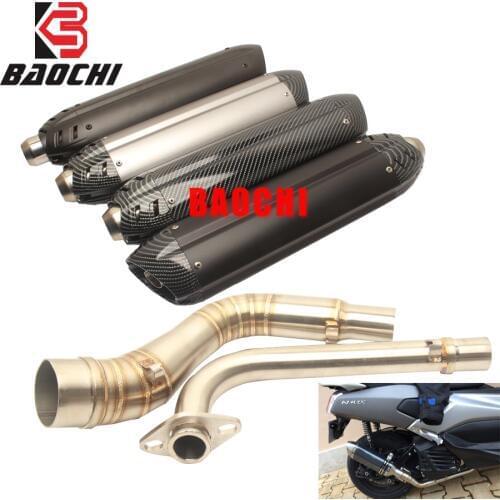 Motorcycle Exhaust System Muffler Escape DB Killer Mid Tube Silencer for yamah Nmax 125 155 NMAX155 2015 2016 2017 Vintage