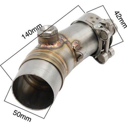 Stainless Steel Motorcycle Exhaust Mid Pipe For Kawasaki ER6N 2010-2014