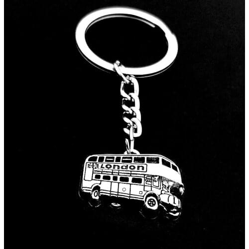 1pc London Bus Keychain Big Ben Key Ring Bicycle Charms Key Ring England Gift for Traveler