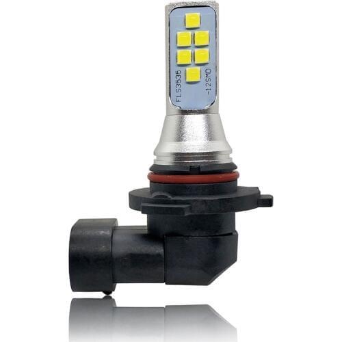 1pcs HB3 9005 HB4 9006 LED H16 LED Bulbs Canbus Error Free Car Fog Lights 12SMD 6000K White Driving Bulbs Auto DC 12V 24V