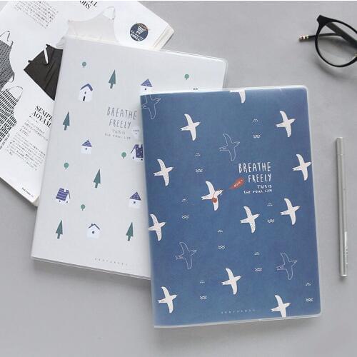1pcs supply 16k Korean small fresh rubber case notebook Stationery simple creative B5 large soft leather face book