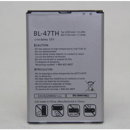 ALLCCX battery BL-47TH for LG D631 D837 D838 F350K F350L F350S G Pro 2 with good quality