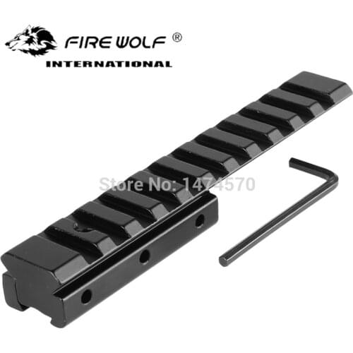 Tactical Hunting Dovetail Extension 11mm to 20mm Picatinny Weaver Rail Adapter Mount Base Rifle Accessories