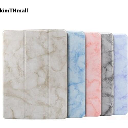 Case For Apple iPad mini 5 2019 case with Pencil holder Smart leather Trifold Marble case for iPad mini 4 case 7.9" kimTHmall