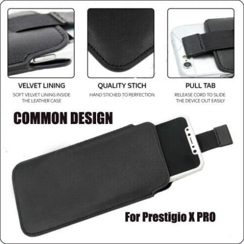 Casteel PU Leather Case For Prestigio X Pro Wize V3 Muze K3 LTE Wize U3 Pull Tab Sleeve Pouch Bag Case Cover