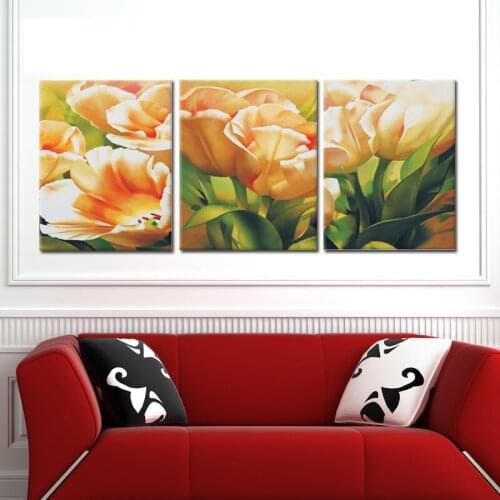 Three-picture combination Max Size 60x75cmx3 Frameless painting by numbers DIY oil painting gift P054