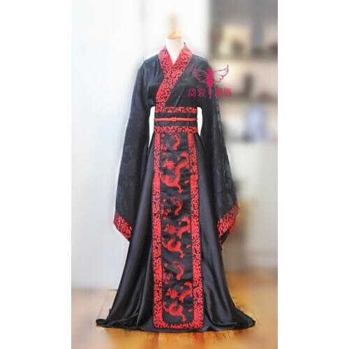 Cosplay Hidden Dragon Wedding Costume Wide Sleeve Chinese Male Hanfu Tang Suit Cosplay Clothes Emperor Clothes for Men