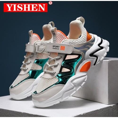 YISHEN High Quality Childrens Shoes Breathable Sneakers For Boys Lightweight Kids Shoes Soft Bottom Running Shoe Tenis Infantil