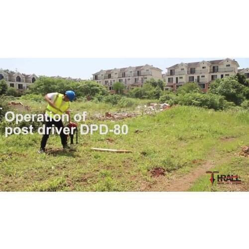 20-80 lightweight easy petrol portable post rammer fence pile driver