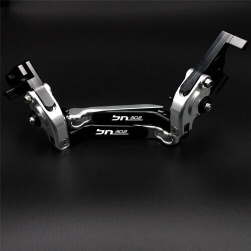 Logo BN302 Red+Titanium For Benelli BN 302 2015-2016 CNC Folding Extendable Motorcycle Brake Clutch Levers