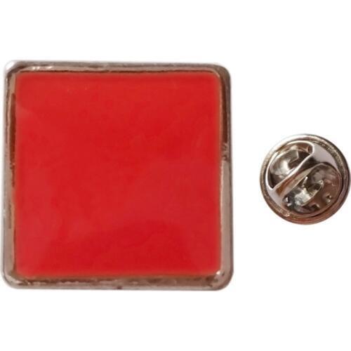 Small square lapel pin