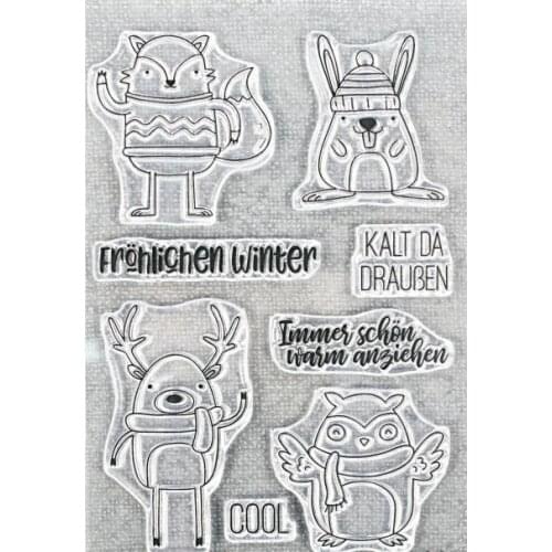 German Transparent Clear Silicone Stamp/Seal for DIY scrapbooking/photo album Decorative clear stamp sheets A1505