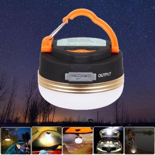 New Mini Portable Camping Lights 3W LED Camping Lantern Tents lamp Outdoor Hiking Night Hanging lamp USB Rechargeable