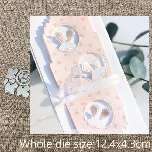 New Design Craft Metal stencil mold Cutting Dies bunny circle decoration scrapbook die cuts Album Paper Card Craft Embossing