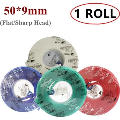 One Roll 50*9*3660MM Flat/Sharp Screen Printing Squeegee Rubber 65A 70A 75A 80A 85A Durometer Silk Screen Printing Ink Scraper