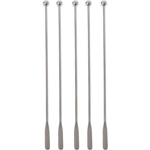 5Pcs 7.5" Stainless Steel Reusable Epoxy Resin Mixing Sticks Resin Tools Coffee Beverage Drink Stirring Stirrers Tools