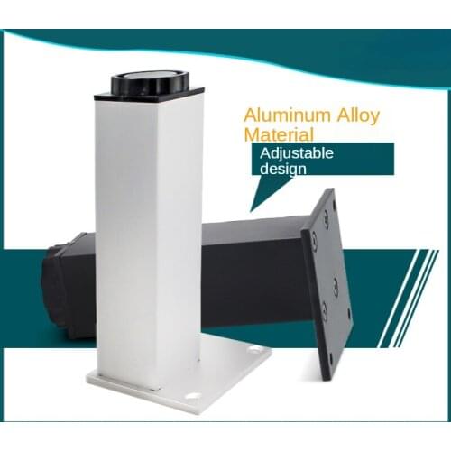 Aluminum Alloy Adjustable Square Cabinet Legs Furniture Cabinet Legs Sofa Legs Metal Support Legs