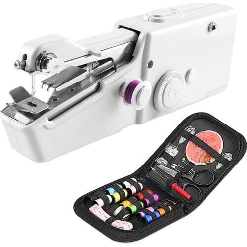Hand-Held Portable Sewing Machine with Convenient Needlework Tools, Suitable for Family Journeys, Suitable for Fabrics, Clothing