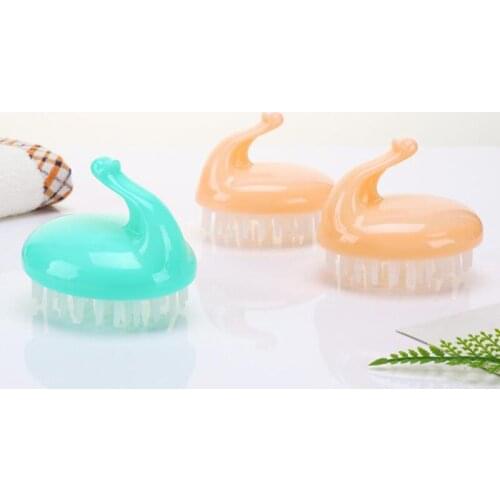 Silicone Shampoo Scalp Hair Massager Shampoo Massage Comb Head Spa Slimming Massage Brush Body Washing Comb Bath Brush Dropship