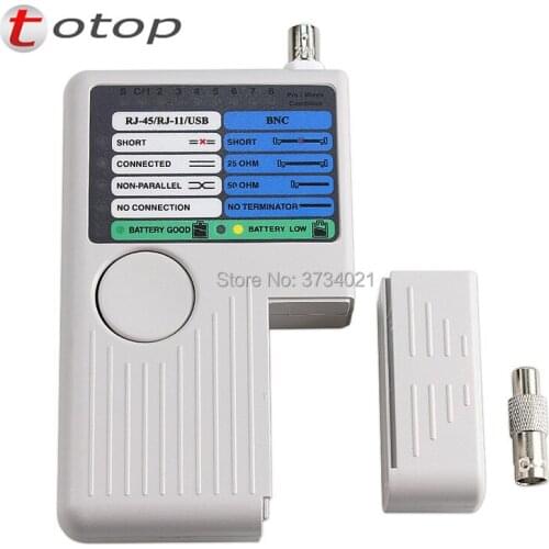 Network cable tester RJ-45, RJ-11, USB and BNC Remote Cable Tester For UTP STP LAN Cables Tracker Detector