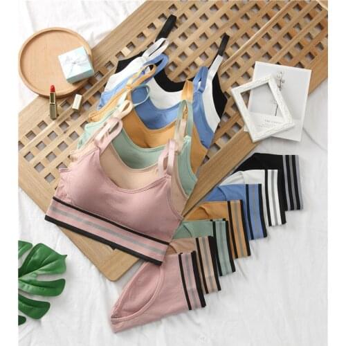 CHRLEISURE Ultrathin Seamless Bralette Set Backless Cozy Wireless Sports Underwear 2021New Style