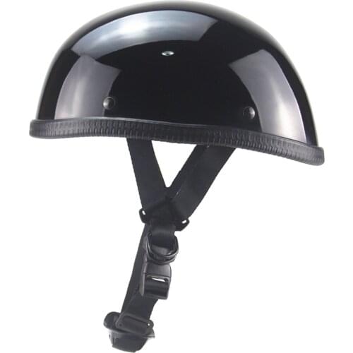 Unisex Vintage Motorcycle Riding Half Helmet Open Face Windproof Simple Design Motorbike Chopper Biker Pilot