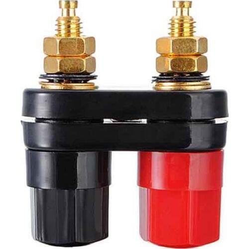1 pair Speaker Amplifier Terminal Dual Binding Post Banana Plug Socket Red Black Wire Connectors
