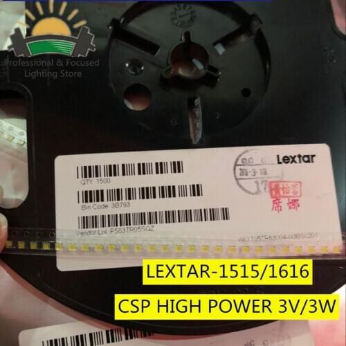 100pcs Original Lextar LED 1616 Light Beads Cool white High Power 3W 3V 190LM For LED LCD TV Backlight Application CSP