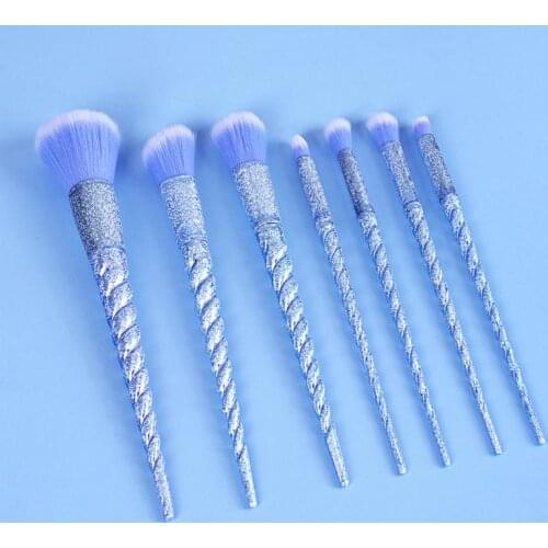 7 PCS Makeup Brushes Beauty Tools Eye Shadow Brush Eyebrow Brush Foundation Brush Professional Natural Make Up Brush