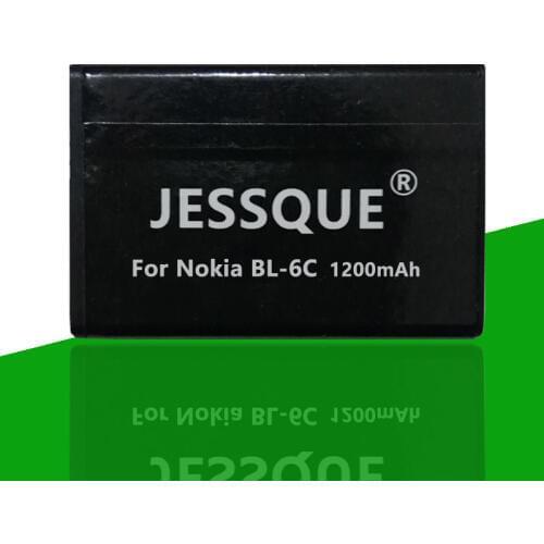 1200mAh BL-6C Battery For NOKIA N-gage Ngage QD 2110 2125 2855 3152 6012 6015 6152 6165 6235 E70 Batterie Accumulator AKKU