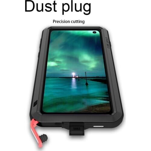 Aluminum Armor Cover for Samsung Galaxy A70 Shock Dirt Proof Water Resistant Metal + Silicon Phone Case for Samsung Galaxy A70