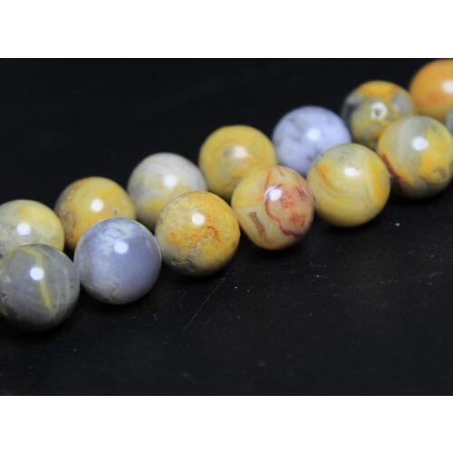 Wholesale Natural Crazy Agat Yellow Jaspers Stone Beads For jewelry Making DIY Necklace Bracelet 4/6/8/10/12 mm Strand15.5