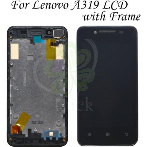 100% tested 4.5'' LCD For Lenovo A319 lcd Display Touch Screen Digitizer A319 Display Screen Replacement Parts