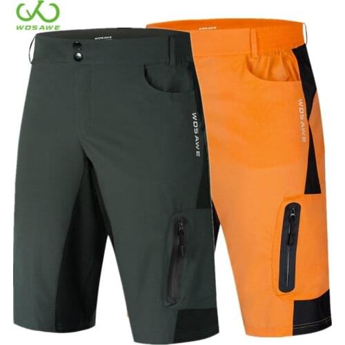 WOSAWE Breathable Motorcycle Shorts Reflective Quick Dry UV Protection Beach Running Cycling Downhill MTB Bike Shorts
