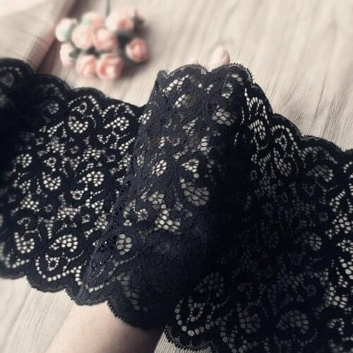 1 Yard Elastic Lace Fabric DIY Crafts Sewing Supplies Decoration Accessories For Underwear Garments Elastic Lace Trim 18cm