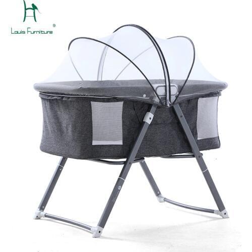 Louis Fashion Children Beds Baby Crib Folding