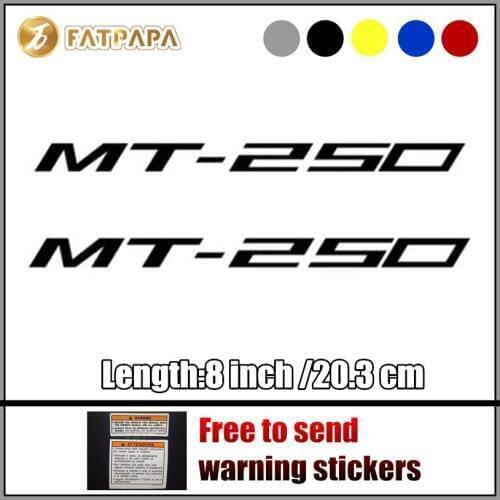 Motorcycle bike Fuel tank Wheels Fairing notebook Luggage helmet MOTO Sticker decals For Yamaha MT250 MT 250