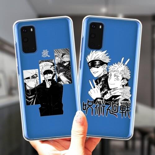 For Samsung Galaxy S21 S20 FE Ultra S8 S9 S10 Plus S7 Edge S10E S21Plus Lite Case Japan Anime Jujutsu Kaisen Soft Silicone Cover